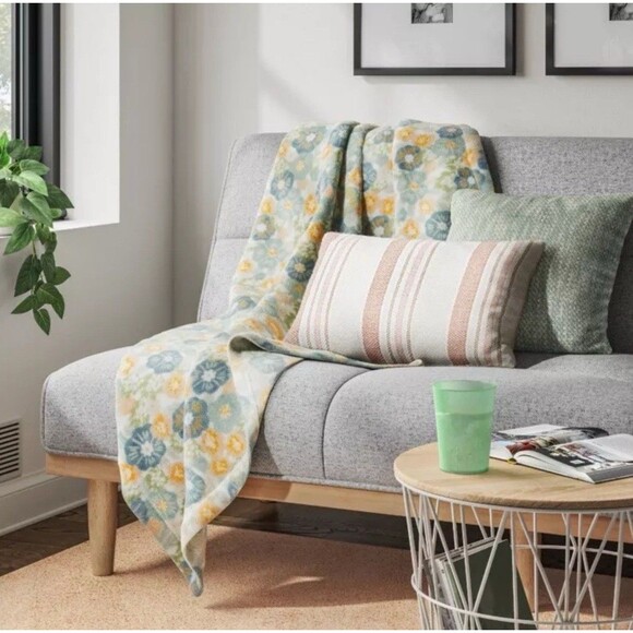 Textured Woven Cotton Square Throw Pillow Green - Room Essentials - Picture 2 of 6